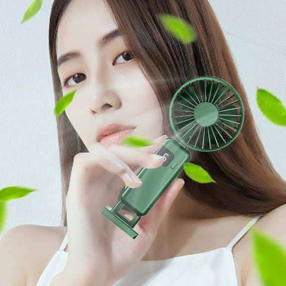 Newxiaaa Summer Battery Operated Desk Fan Bed Fans For Cooling Smart Fans That Blow Cold Air Rechargeable Small Pocket Fan for Bedroom Cold Air (B)