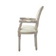 thumbnail image 6 of Rustic Manor Christianna Linen Upholstered Dining Chair, Cream White, 6 of 8