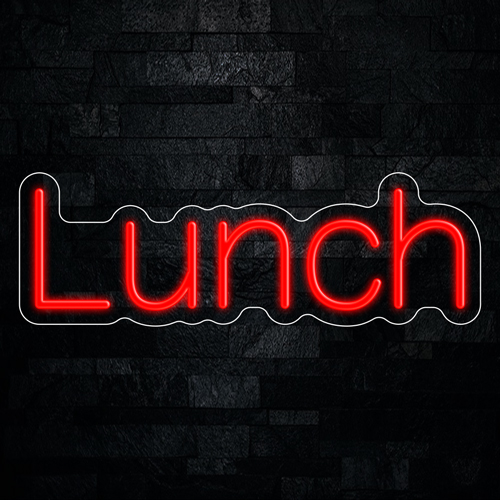 Lunch LED Neon Sign 21"L x 7"H #33246