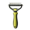 thumbnail image 2 of Dog Brush Double Side Undercoat Rake For Dogs & Cats Brush For Shedding Effective Dematting Comb And Dematting Tool For Grooming Extra Wide, 2 of 5