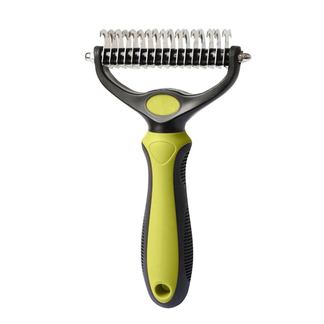 Hearth & Gear Dog Brush Double Side Undercoat Rake For Dogs & Cats Brush For Shedding Dematting Comb And Dematting Tool For Grooming Extra Wide Dogs And Cats Accessories Accessories For Dog Grooming