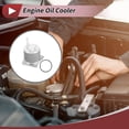 thumbnail image 2 of Enfriador de aceite del motor Unique Bargains para Nissan Rogue 2008-2013, enfriador de aceite de transmisión con 1 pieza de juntas O-ring No.216061XF00, aleación de aluminio tono plateado, 2 of 6