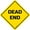 Dead End, variant on Dead End Sign Funny Novelty Metal Tin Sign for Bar Club Country Home Coffee Shop Indoor& Outdoor Decor Yellow Street Sign 12X12inch