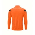 thumbnail image 3 of WRKEKC Kids Jacket Soccer Jersey Style Long Sleeve Full Zip Training Top with Contrast Panels for 3-10 Years, 3 of 4