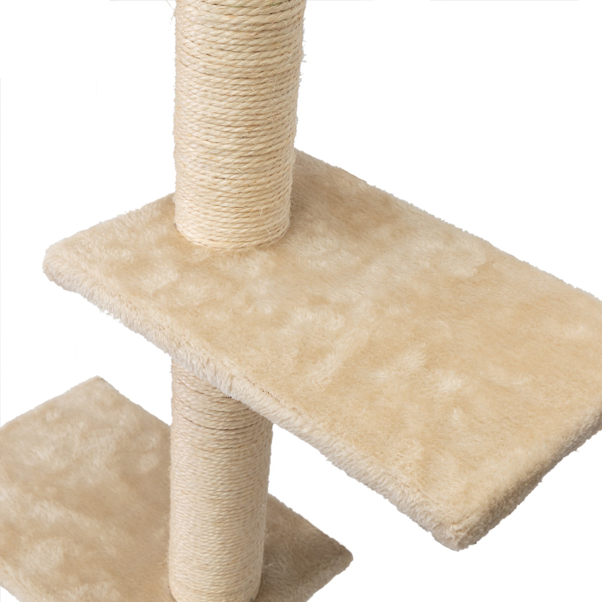 Kadyn Cat Wall Shelves and Perches Set for 5, Cat Tower for Adult Cats Mounted Cat Tree House for Large, Indoor Cat Sleeping Playing Lounging Climbing Furniture, Beige