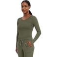 thumbnail image 2 of Healing Hands Women's Underscrub Soft Knit Melissa Longsleeve Scrub Tee with Breathable & Easy Care Fabric 5047, 2 of 9