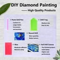 thumbnail image 5 of Pintura De Diamante 5D Cabaña De Navidad, Bordado De Diamantes De Navidad, Kit Completo De Lienzo De Diamantes Bordado De Punto De Cruz Sala De Estar Dormitorio Etiqueta De La Pared Decoración 30x40 c, 5 of 5
