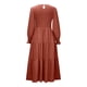 thumbnail image 5 of Vestido largo liso de manga larga con cuello redondo y manga larga a la moda para otoño e invierno para mujer Fridja  yut1377, 5 of 6