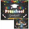 thumbnail image 2 of Fondo de graduación de preescolar, jardín de infantes, prejardín de infantes, felicitaciones, graduación, fondo escolar, decoración para fiesta de graduación, pancarta, estudio, fotomatón,, 2 of 5