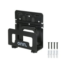 onn Adjustable Wall Mount for most Streaming Devices, Black