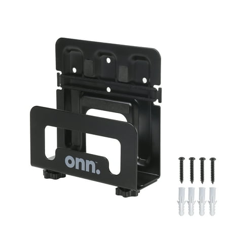 Onn Adjustable Wall Mount for most Streaming Devices, Black