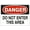 Warning Sign 4, variant on Danger DO NOT Enter This Area Sign - 8"x12" OSHA Safety Wall Art Poster Plaque for Home Farm Store Garage Club Bar Kitchen Pub