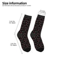 thumbnail image 2 of Zufioo Love Valentine's skull Print Children's Mid-tube Socks, Contrast Color High Elastic Sports Socks - Sweat-absorbent, Warm, Suitable for Children Aged 6-10, 2 of 5