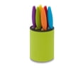 thumbnail image 1 of 6 Colored Steak Knives with Green Block, 1 of 1