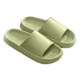 thumbnail image 1 of 1 pair Pillow Slippers for Women Non Slip Quick Drying Shower Slides Bathroom Sandals | Thick Sole, 1 of 5