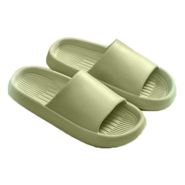 1 pair Pillow Slippers for Women Non Slip Quick Drying Shower Slides Bathroom Sandals | Thick Sole