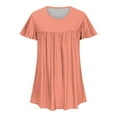 thumbnail image 4 of Blouses pour Femmes T-shirt Imprimé pour Femmes Blouse à Manches 3/4 Col Rond Hauts Décontractés, 4 of 9