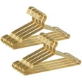 thumbnail image 2 of Gold Metal Hangers for Clothes, 50 Pcs Stainless Steel Wire Clothes Hangers, Heavy-Duty, Space-Saving for Coat Suit Dress, 2 of 6