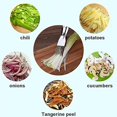 thumbnail image 2 of Kitchen Shred Silk The Knife, Stainless Steel Green Onion Cutter Chopper, Food Speedy Chopper Kitchen Cutter Shred Tool 3PCS, 2 of 9