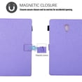 thumbnail image 3 of Samsung Galaxy Tab A 10.5 inch 2018 Tablet Case Cover, Pure Color PU Leather Wallet Case For Samsung SM-T590 T595 T597 Built-in Card Slots, Multiple Angles Viewing, Magnetic Closure, Purple, 3 of 9