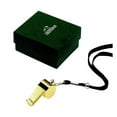 thumbnail image 2 of Creative Gifts International  Gold Plated Coachs Whistle with Lanyard - Gold, 2 of 3