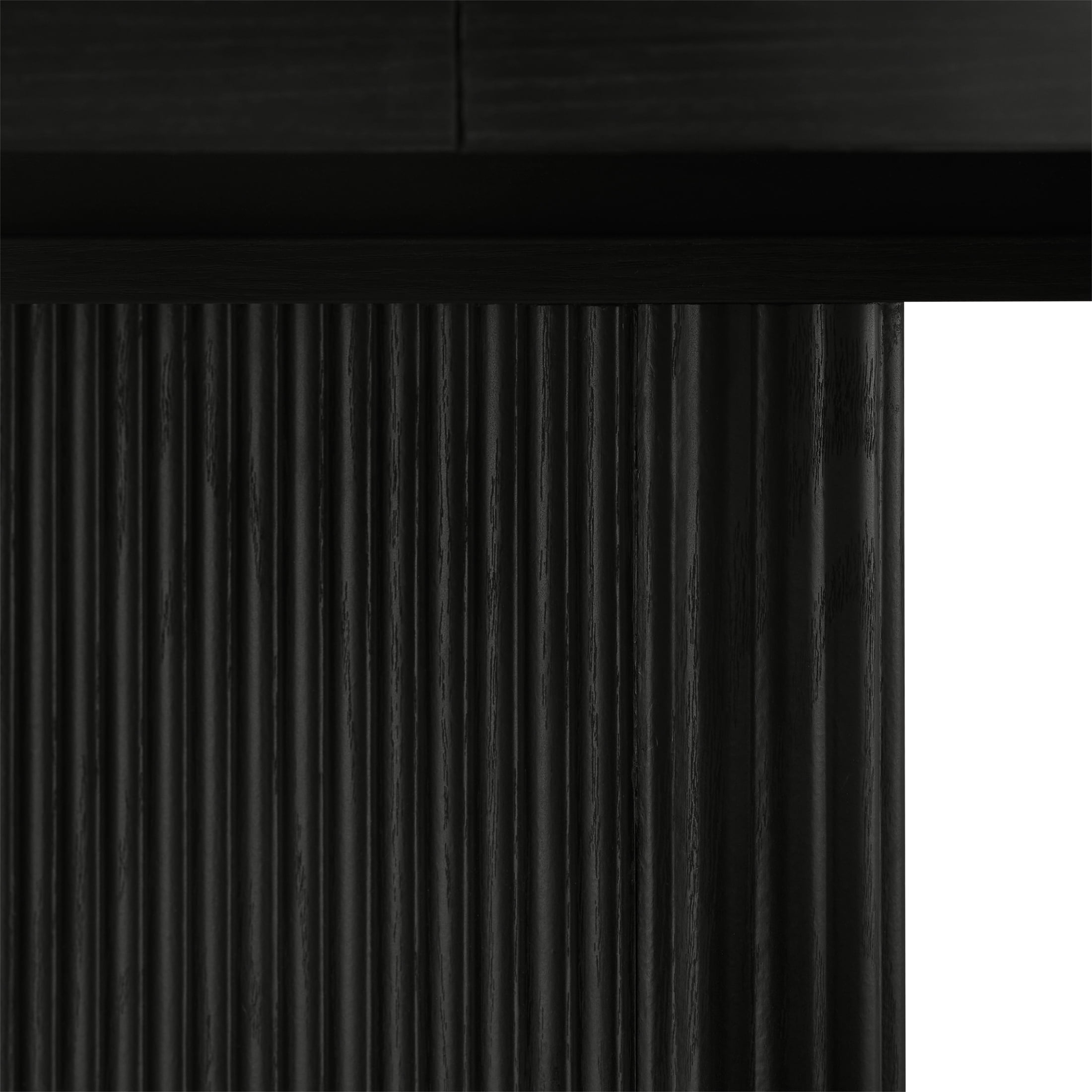 Better Homes & Gardens Lillian Fluted Round Expandable Dining Table, Black Wood Finish
