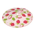 thumbnail image 2 of Bingfone Christmas Tree Skirt Mat Christmas Decoration Interior 48" -Hand Drawn Strawberry, 2 of 6