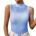 thumbnail image 2 of Spring Tops for Women ! Womens Tank Tops Fashion Women Sleeveless Casual Vest Ladies Chest Pad Movement Short Tank Tops, 2 of 4