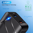 thumbnail image 2 of Cargador Qc3.0 con cabezal de carga rápida, cargador de teléfono móvil de doble puerto con cabezal de carga inteligente ligero, 2 of 4
