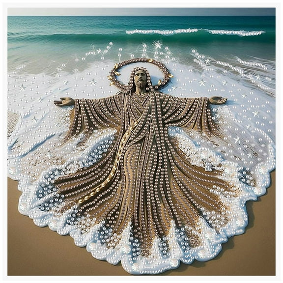 Beach Jesus Diamond Art Painting Kit