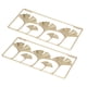 thumbnail image 3 of Decorációnica Colgante de Hoja de metal, moderna textura transparente decoración simple de la pared de hoja de metal de Oro material 3d de hierro 2pcs para oficina, 3 of 7