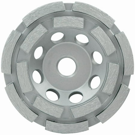 - Lackmond 4.5-Inch Double Row Segmented Diamond Grinding Cup Wheel with 5/8-11 Nut