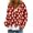 #209-Wine, variant on Cozy Christmas Print Button Front Cardigan with Soft Plush Long Sleeve Casual Outerwear for Women