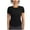 Black, variant on Spandex Yoga Tops Womens Summer Workout Gym Clothes Moisture Wicking Quick Dry T-Shirt Crop Tees Curved Hem (S, White)