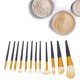 thumbnail image 1 of Juego de Brochas de Maquillaje ANGGREK 12 Piezas con Estuche de PU Naranja, 1 of 8