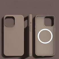 ELEHOLD for iPhone 12 Pro Max Case,Compatible with MagSafe Colorful Anti-Scratch Soft Microfiber Lining Full Body Protective Shockproof Ultra Slim Phone Case for iPhone 12 Pro Max,Brown