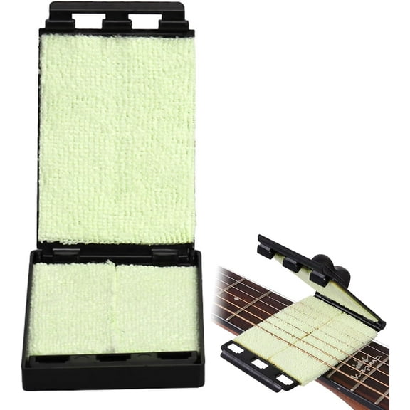 Guitar Fingerboard String Cleaner, Maintaining Tool Instrument String Cleaner Guitar String Cleaners Instrument Guitars Cleaning Kit Guitars Cleaning Floss for Bass Ukulele Cleaning String Fretboard
