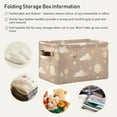 thumbnail image 6 of Cartoon Hot Air Balloon Storage Basket with Handles Collapsible Storage Bins Canvas Fabric Storage Organizer for Shelves Closet Bedroom Living Room 1Pack Decor Gifts, 6 of 7