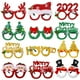 thumbnail image 4 of Decoraciones navideñas, juguetes para niños y adultos, gafas de asta de muñeco de nieve de Papá Noel, gafas decoradas de Navidad para vacaciones, 4 of 4