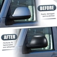 thumbnail image 2 of Unique Bargains Pair Car Rear View Mirror Cover Cap Replacement Matte Black for Volkswagen Transporter T5 T6 Mirror Caps, 2 of 6
