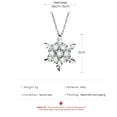 thumbnail image 3 of SIfdSeng Full Diamond Snowflake Necklace Creative Christmas Gift Pendant Necklace, 3 of 9