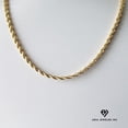 thumbnail image 3 of Collar de oro de 14 quilates con colgante de Cruz brillante, el mejor regalo unisex para madre, padre, novia, novio, ella, él, collar de cadena cubana de 14 quilates de Aria Jeweler Inc Aria Jeweler Inc Fashion, 3 of 5