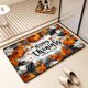 thumbnail image 1 of Ganfancp Cristal de Terciopelo Alfombra de Piso Cuarto de Baño de Absorción de Agua de Secado Rápido Estera Puerta Del Inodoro Antideslizante Desgaste Estera Acción de Gracias Alfombras de Piso Ofert, 1 of 7