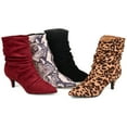 thumbnail image 6 of Journee Collection Womens Jo Tru Comfort Foam Pull On Kitten Heel Booties, 6 of 7