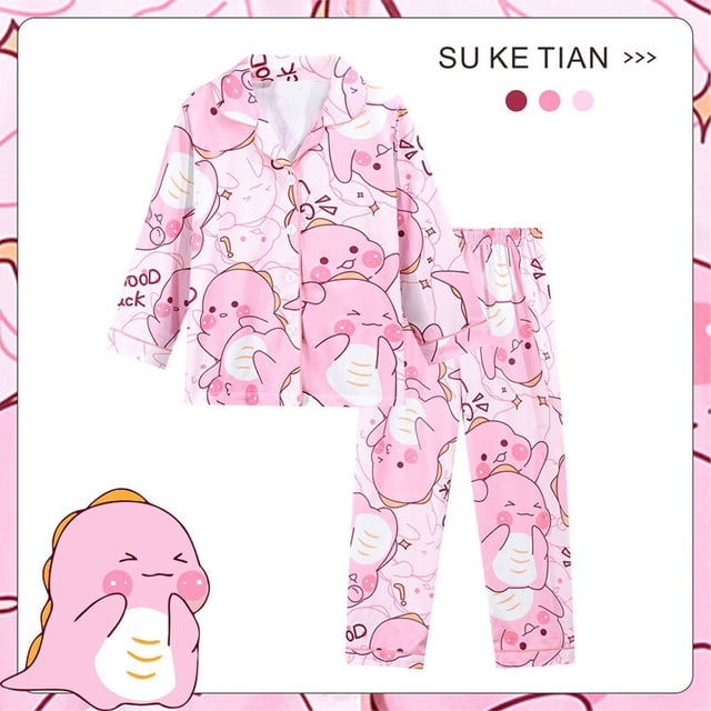 Disney Toy Story Lotso Conjunto de pijamas para niños Ropa para niños Conjunto de pantalones Ropa de dormir de dibujos animados Pijamas para niños para niñas Trajes Niño Pyjama16 altura 135-145cm heqiyong CONDUJO