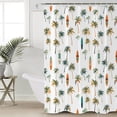 thumbnail image 5 of Palm Trees Shower Curtain, 66" x 72", Kayaking Tropical Plants Waterproof Bathroom Curtain Washable Shower Curtain Set with 12 Hooks, 5 of 6