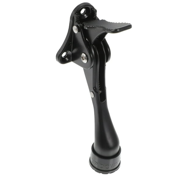 DRAFIDEEP Door Stopper Black Zinc Alloy 1Pack 4.5x1.9x1In