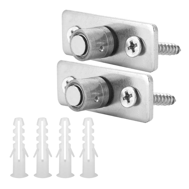 Accesorios de hardware, 2 piezas de guía de rodillos de granero de acero inoxidable, guía de piso para puerta corrediza, confiable y duradera