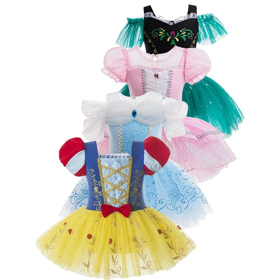 QEFJNO 2-9Y Ballet Tutu Dress Toddler Kids Girls Princess Tulle Skirt Leotards Ballerina Outfit Dance Dress
