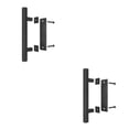 thumbnail image 4 of Wosthever Juego de manijas de puerta de doble cara circulares negras para puertas de americanas Manija de puerta de granero cuadrada Cuadrado 2piezas, 4 of 6